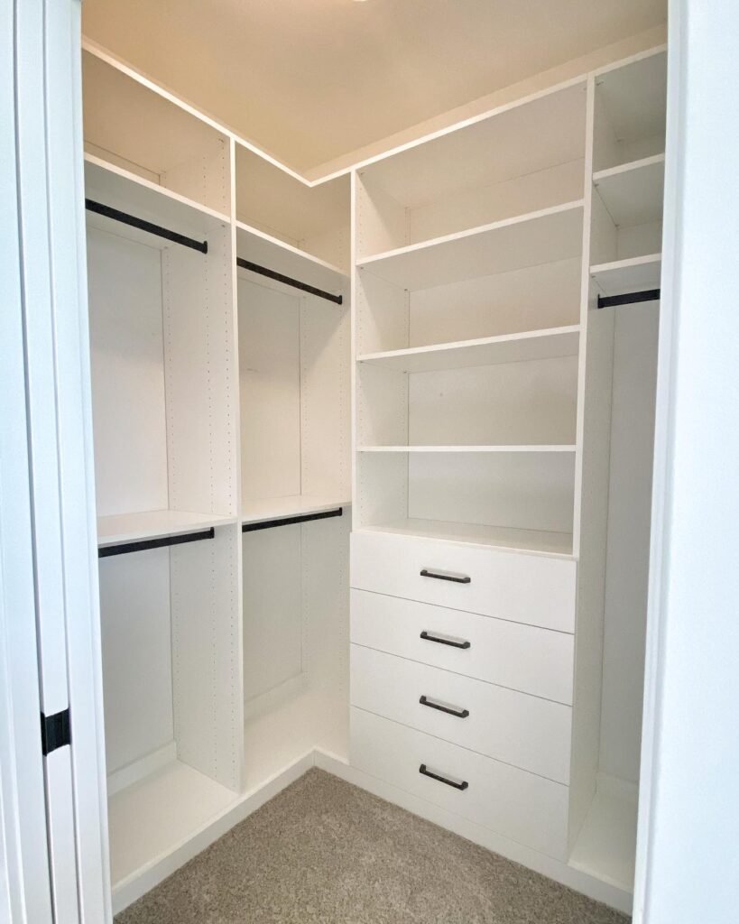 12x6 Walk In Closet Layout - Basic Build