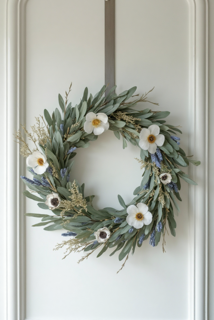 Modern Olive Branch Spring Wreath