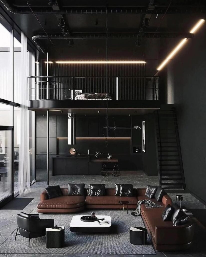 Loft Apartment - Dark Masculine Elegance