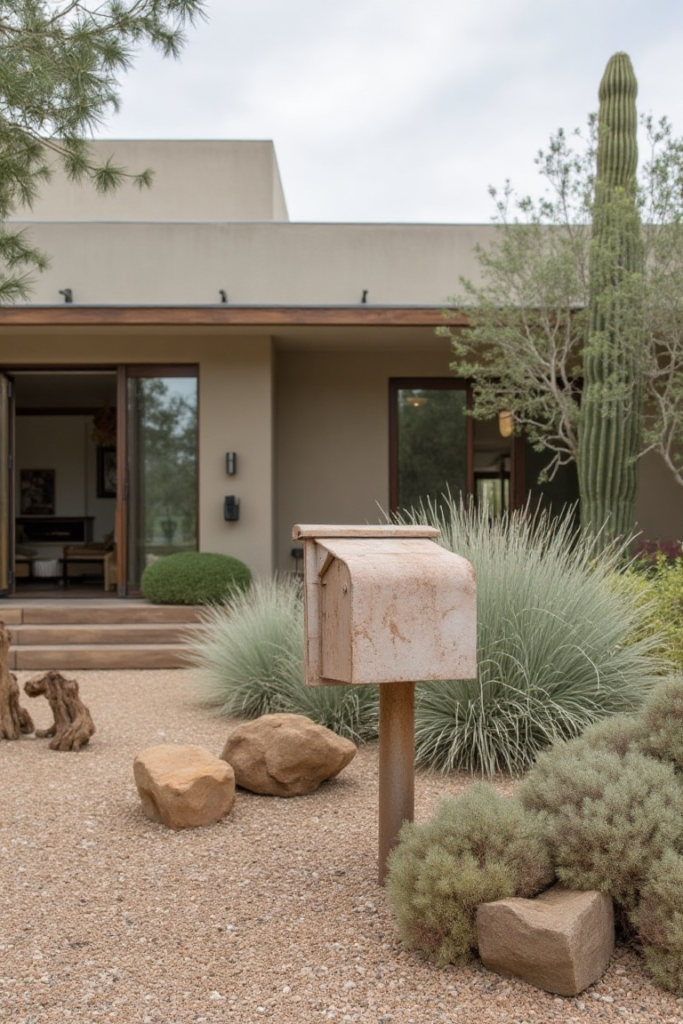 Southwest Desert Mailbox Landscaping