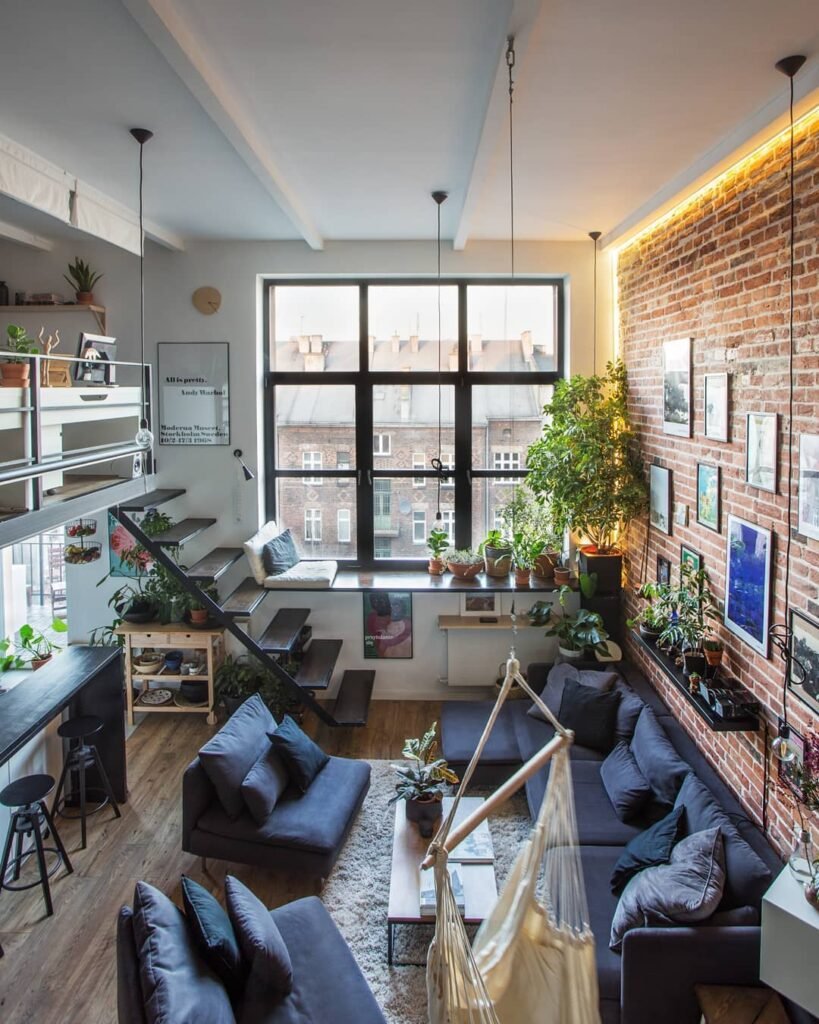 Cute Loft Apartment Aesthetic - Urban Jungle