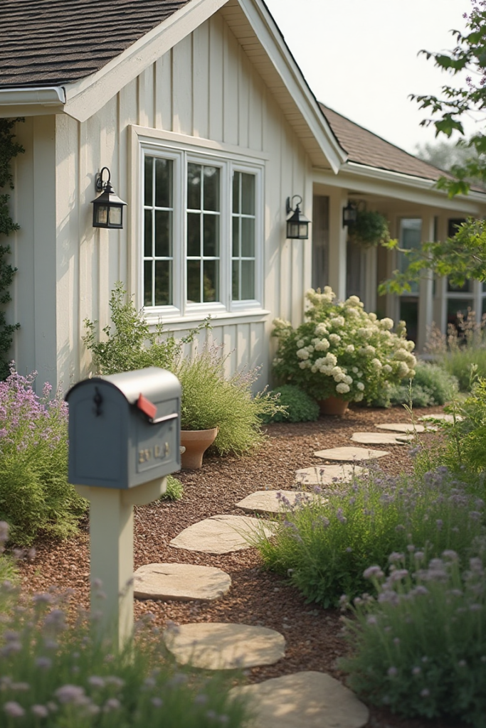 Cottage Garden Mailbox Landscaping