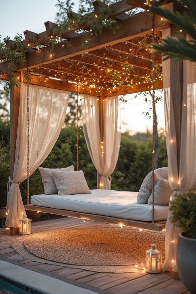 Poolside Swing Cabana