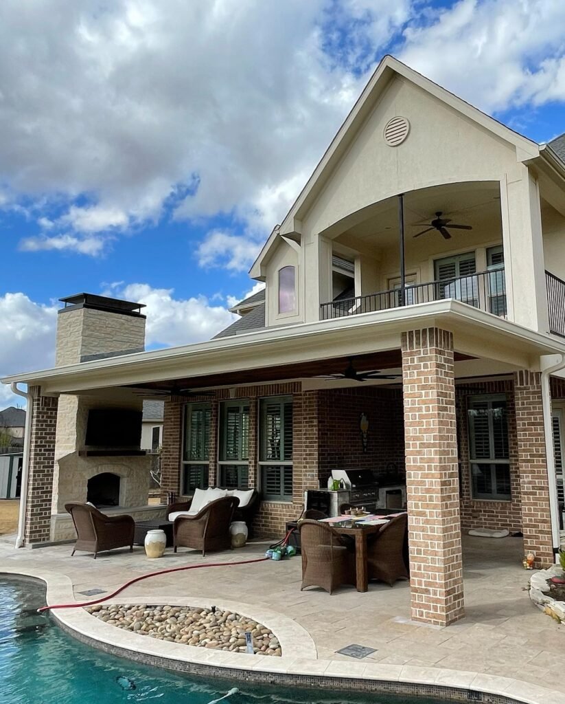 Modern Poolside Porch Addition