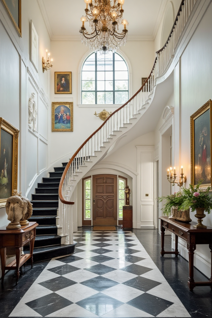 Old Money House Decor: Grand Entrance Hall