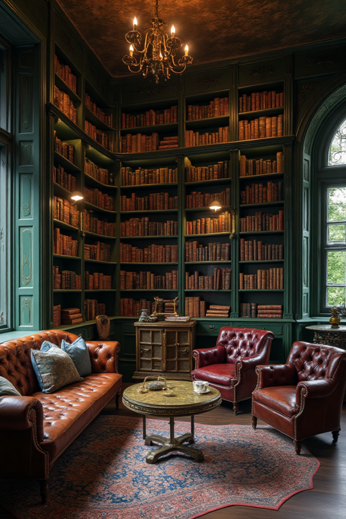 Enchanting Dark Cottagecore Book Nook