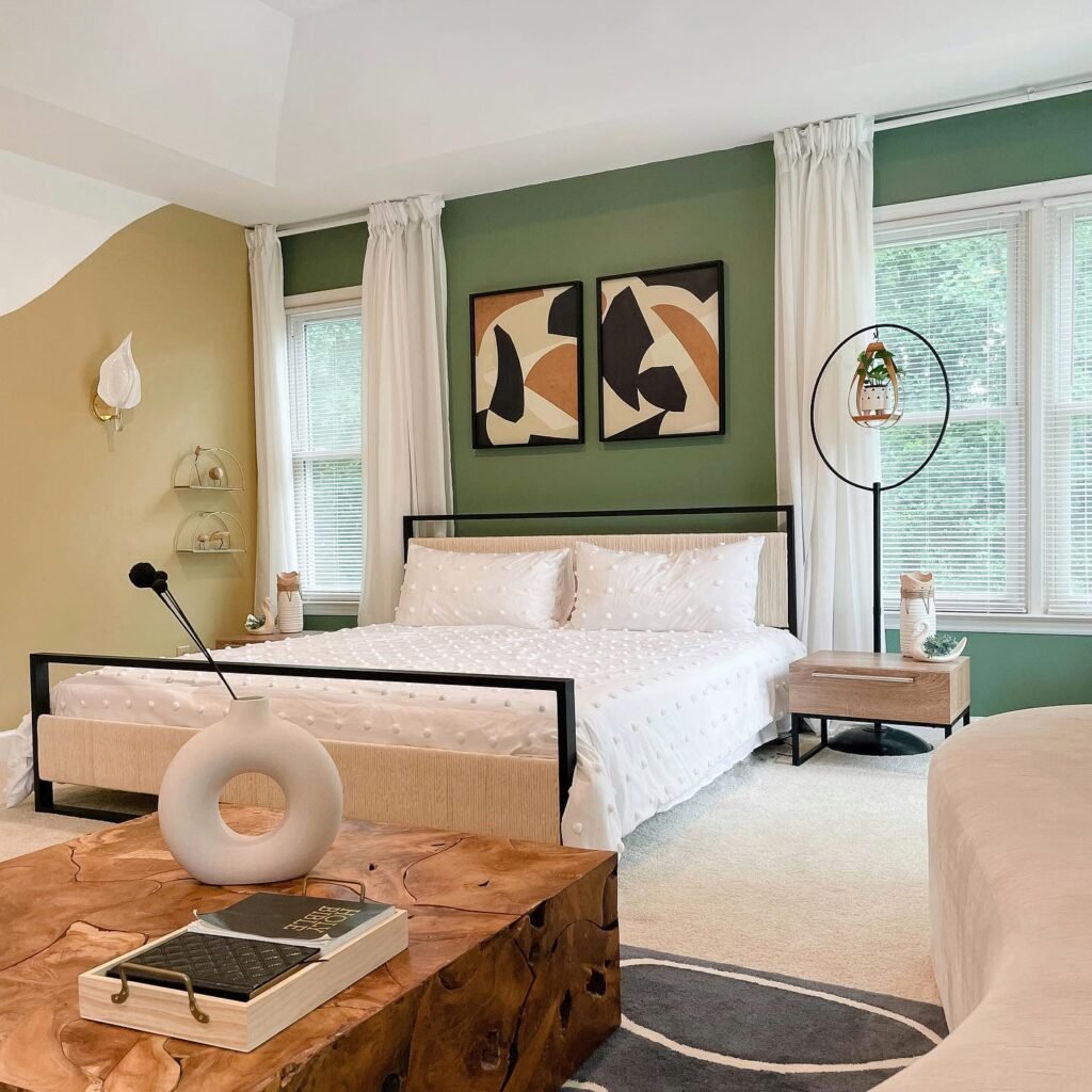 Clean Earthy Modern Bedroom