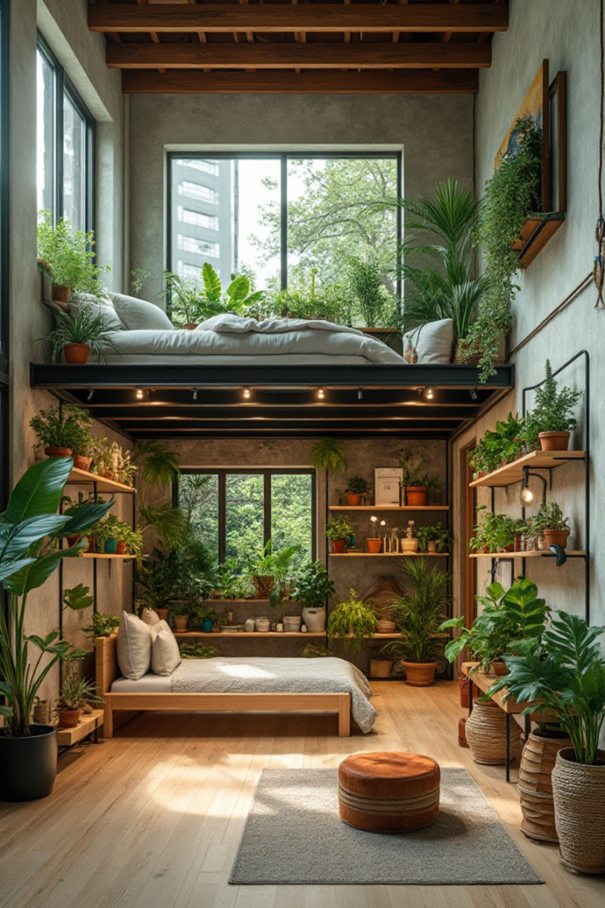 Cozy Loft Apartment - Indoor Jungle Haven