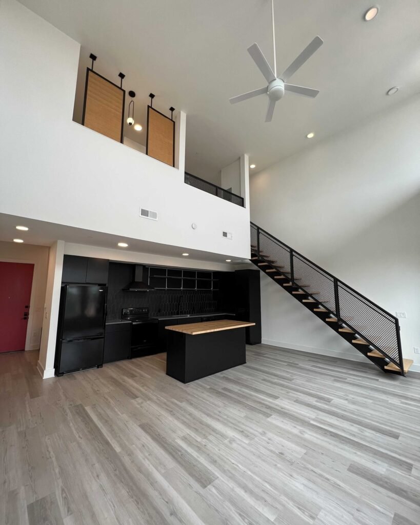 Loft Apartment - Contemporary Black and White