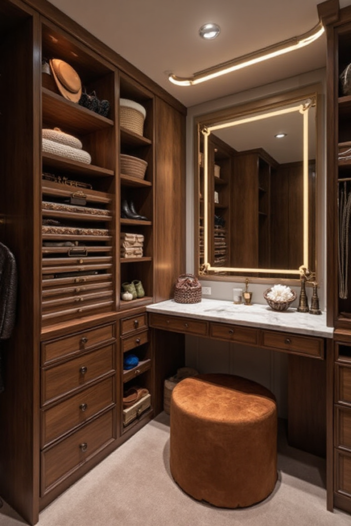 Add Walk In Closet to Bedroom with Vanity Area