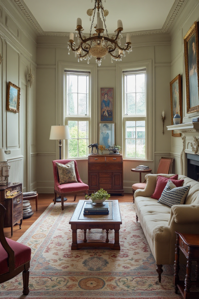 Old Money Home Aesthetic: Victorian Drawing Room