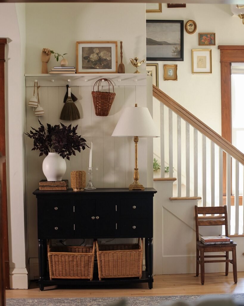 Foyer Table Ideas: Cottage Gallery Wall