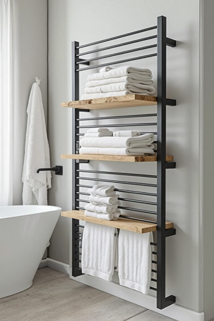 Industrial Modern Towel Ladder