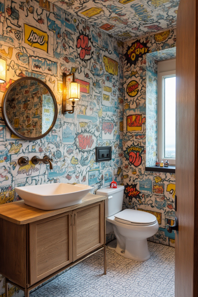 Pop Art Powder Room