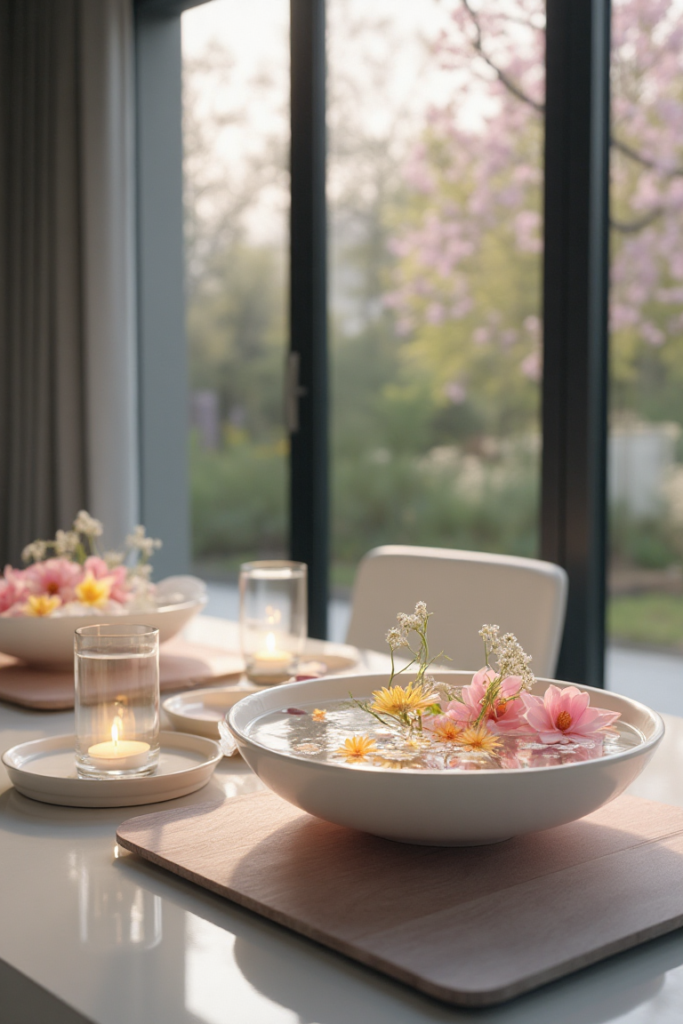 Floating Spring Table Decorations