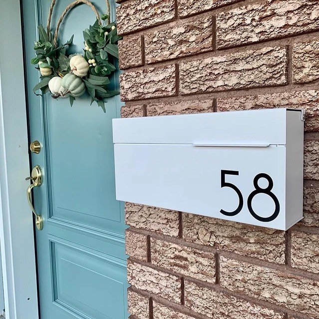 Minimalist Mailbox Post Flower Box