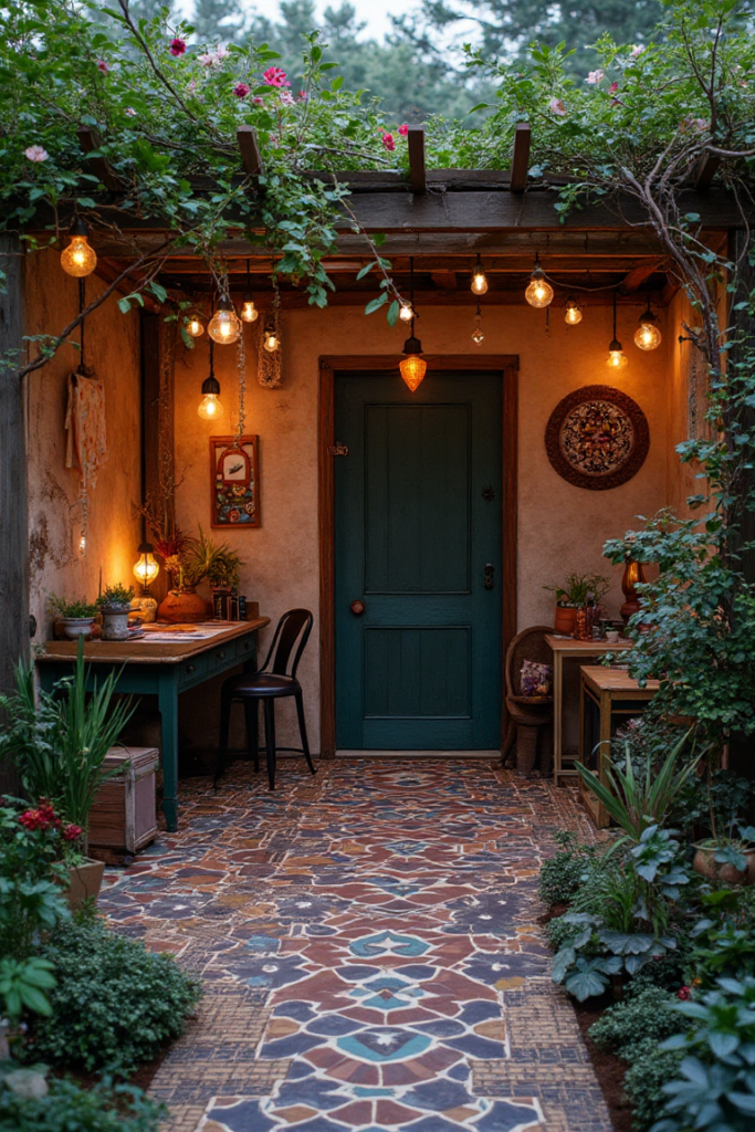 Bohemian Garden Entry