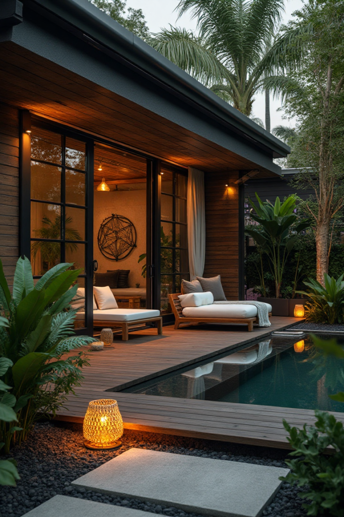 Modern Tropical Pool Deck