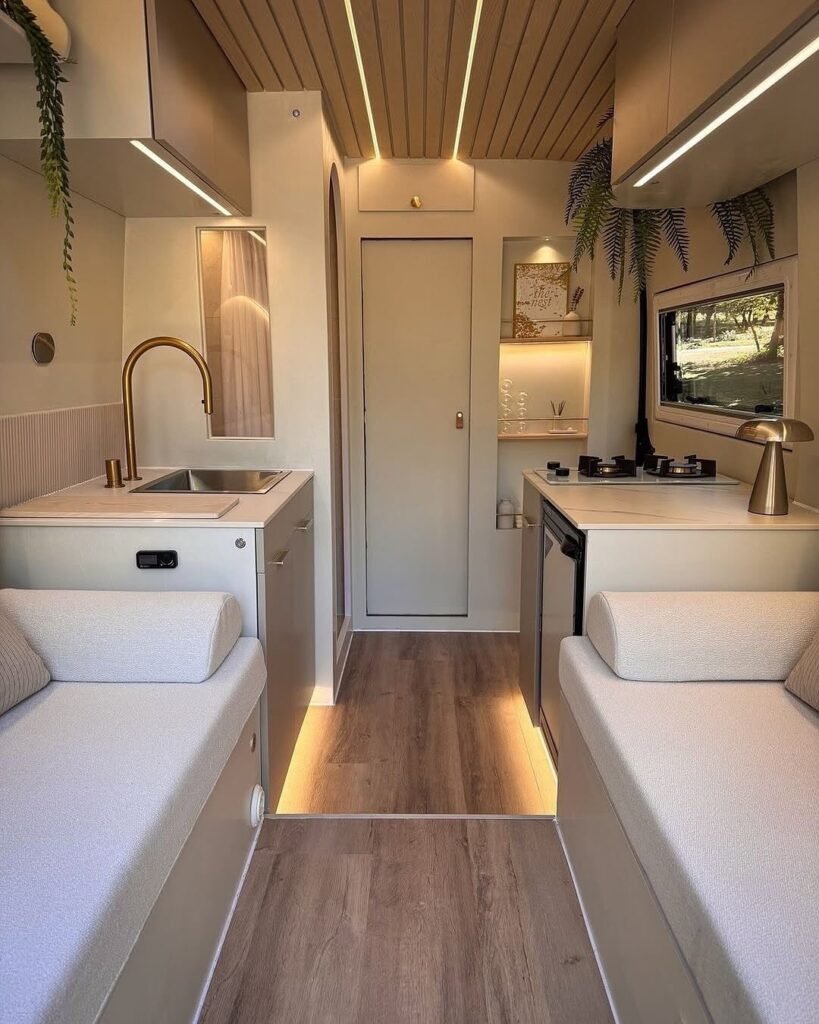 Luxe Modern Camper Interior