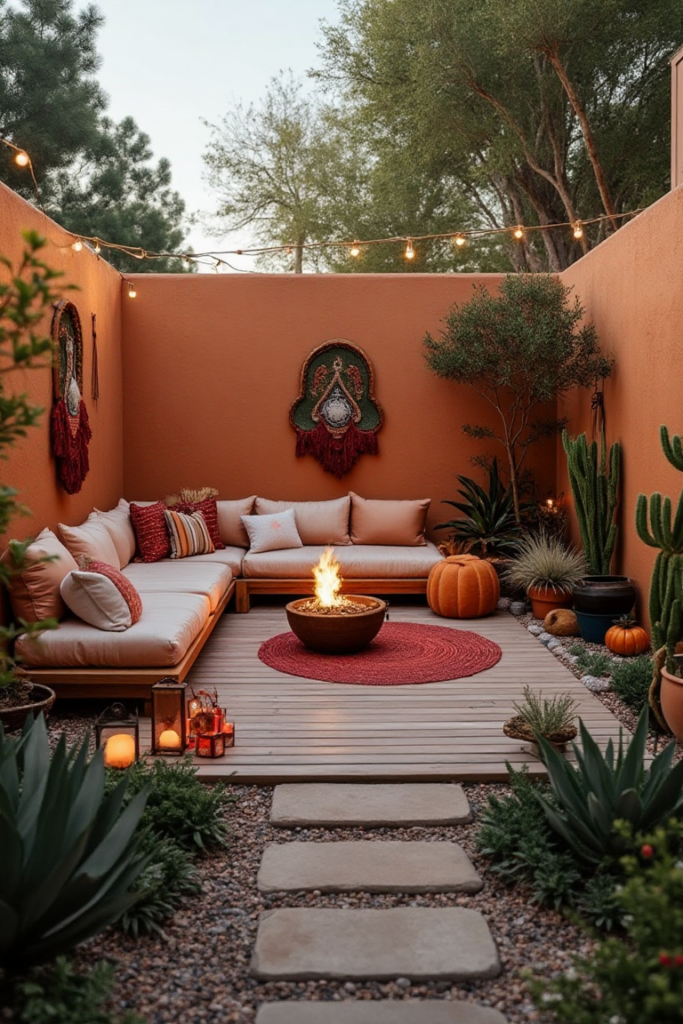 Desert Boho Fire Pit Lounge